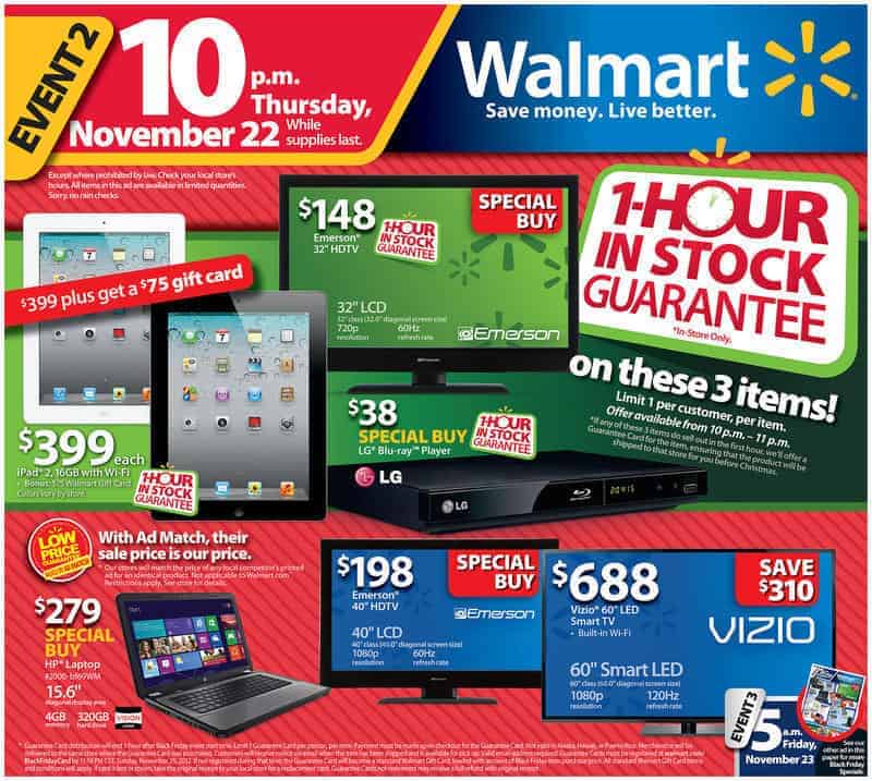 Walmart Black Friday 2013 and Cyber Monday Sales Outlined | SegmentNext
