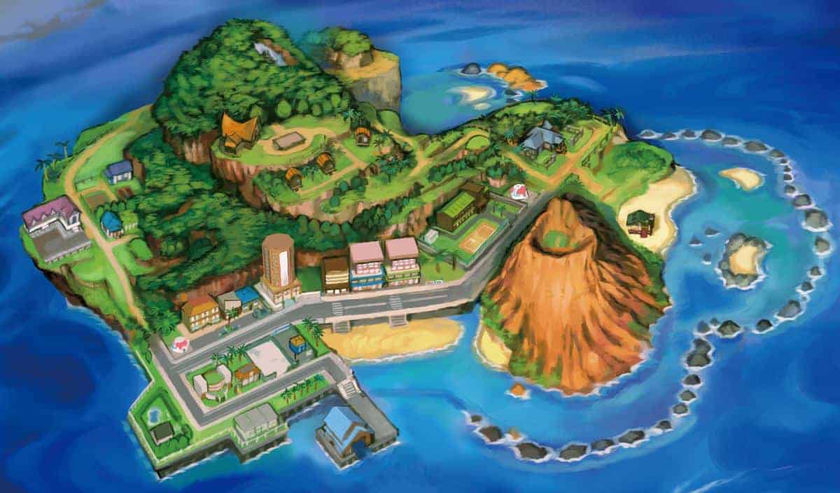 Pokemon-Sun-and-Moon-ALola-Map-Island-One
