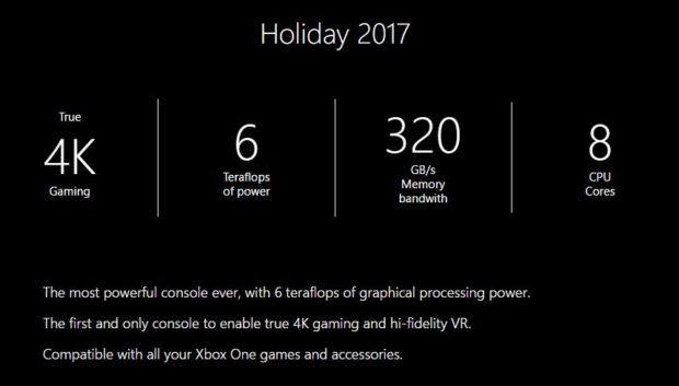 Microsoft: Xbox One Scorpio Will Be The "Only Console" Capable Of "True 4K Gaming"