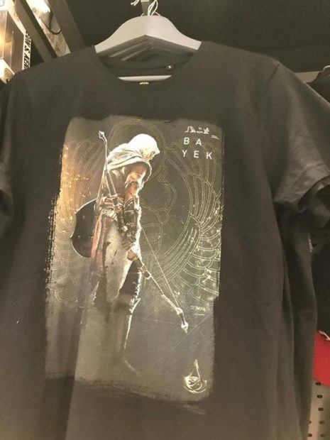 Is This The New Assassin's Creed: Origins Character Picture? Shirt Spotted at GameStop