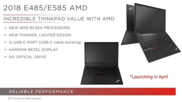 Lenovo ThinkPad E485 AMD Ryzen Mobile