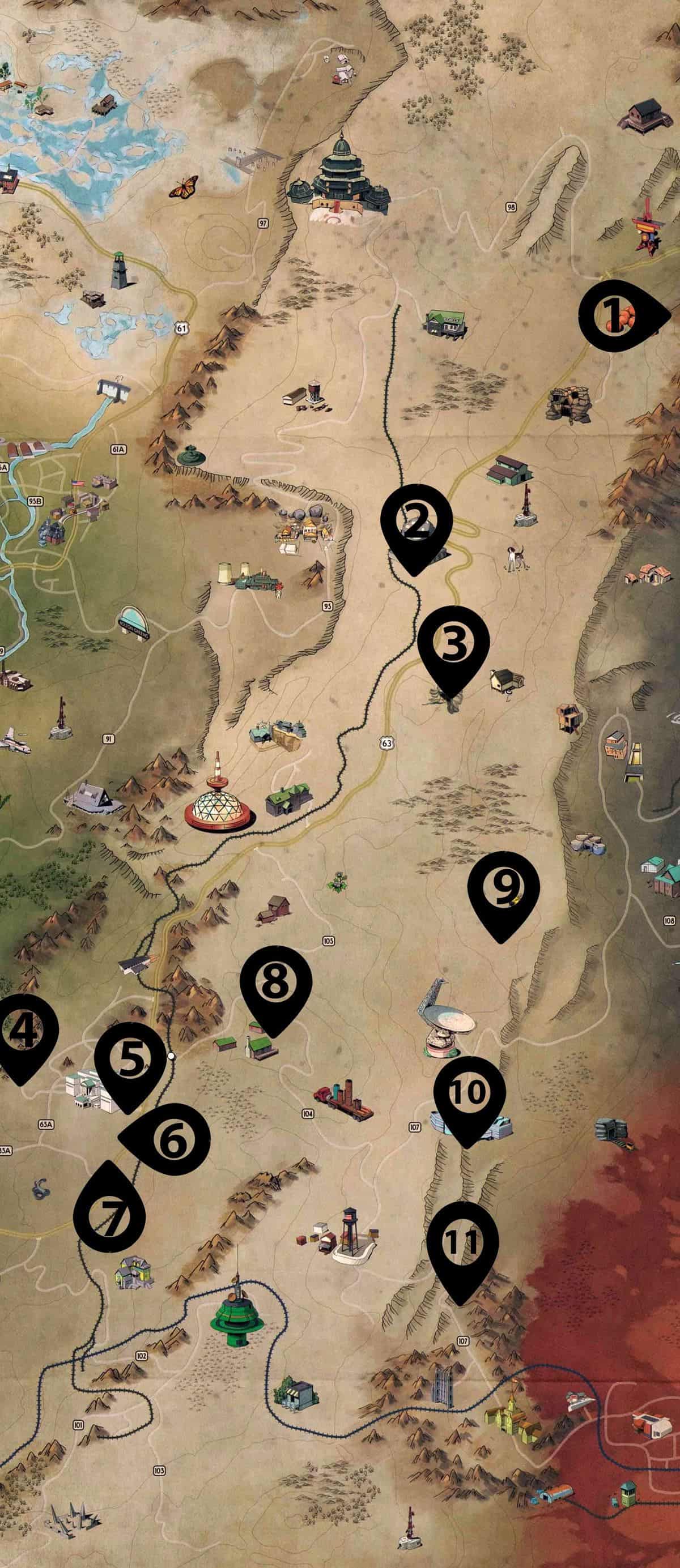Fallout 76 Cap Stashes Locations Guid