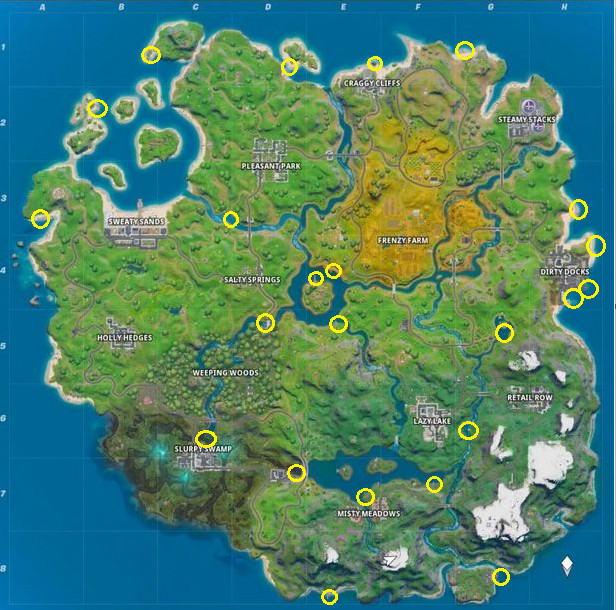 Fortnite Chapter 2 Motorboat Locations