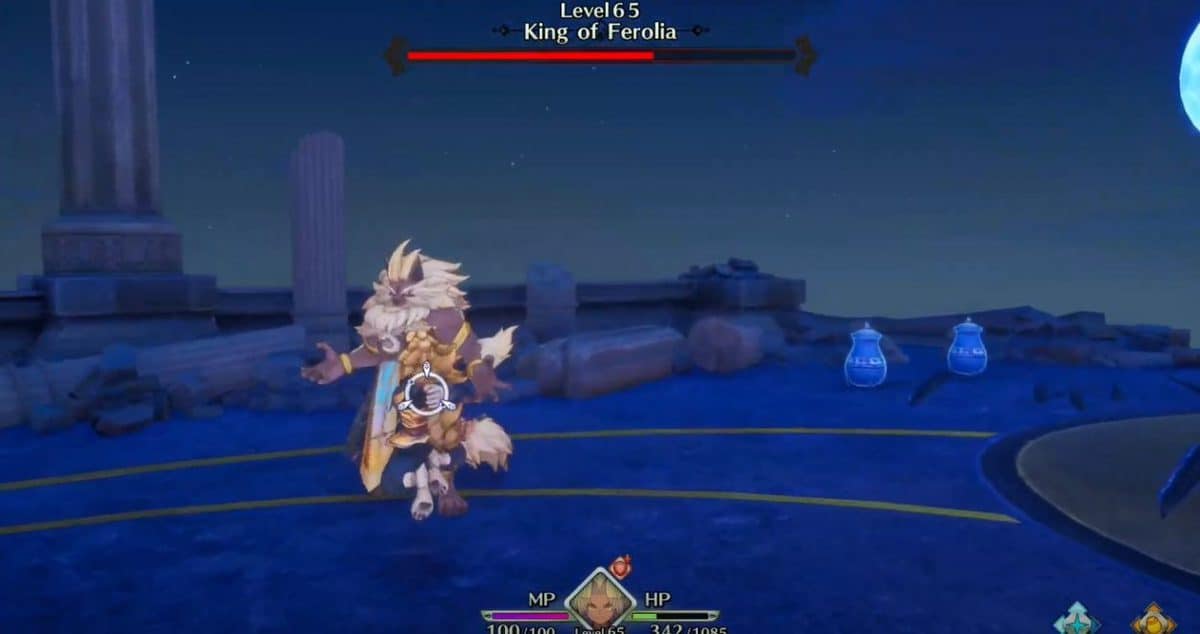 Trials of Mana King of Ferolia Boss