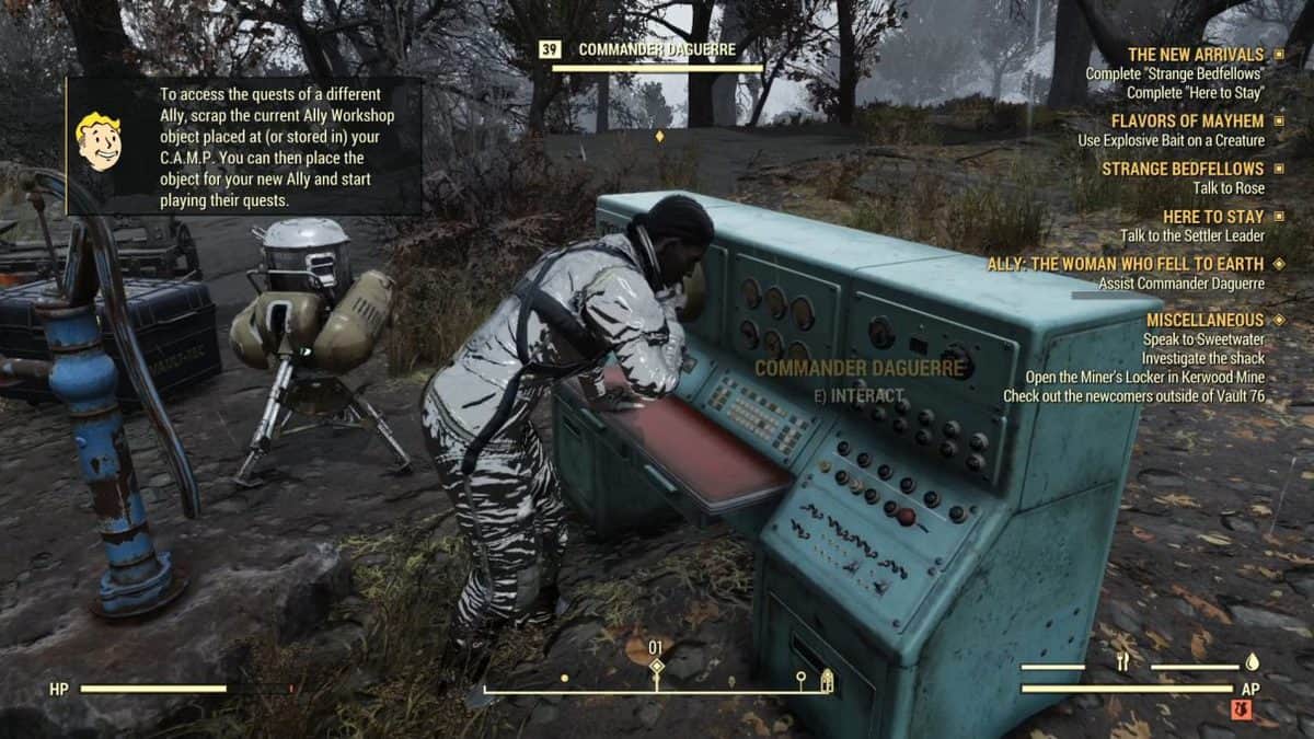 Fallout 76 Wastelanders Ally: One Small Step Walkthrough