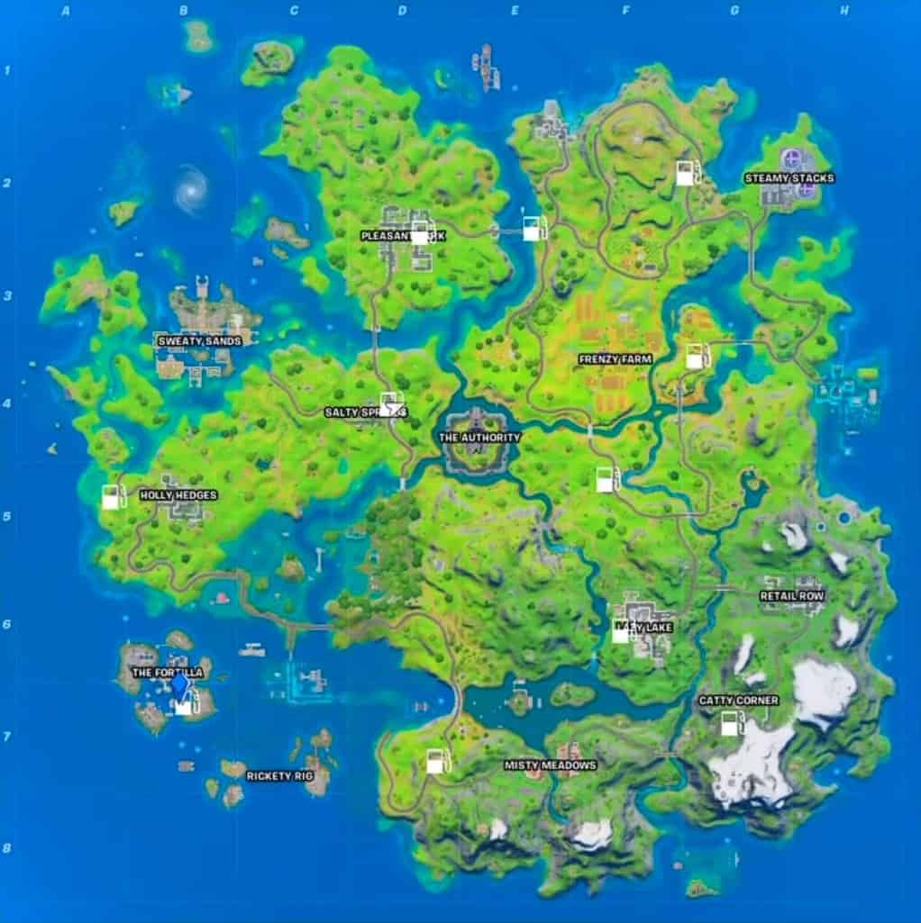 Fortnite Gas Station locations