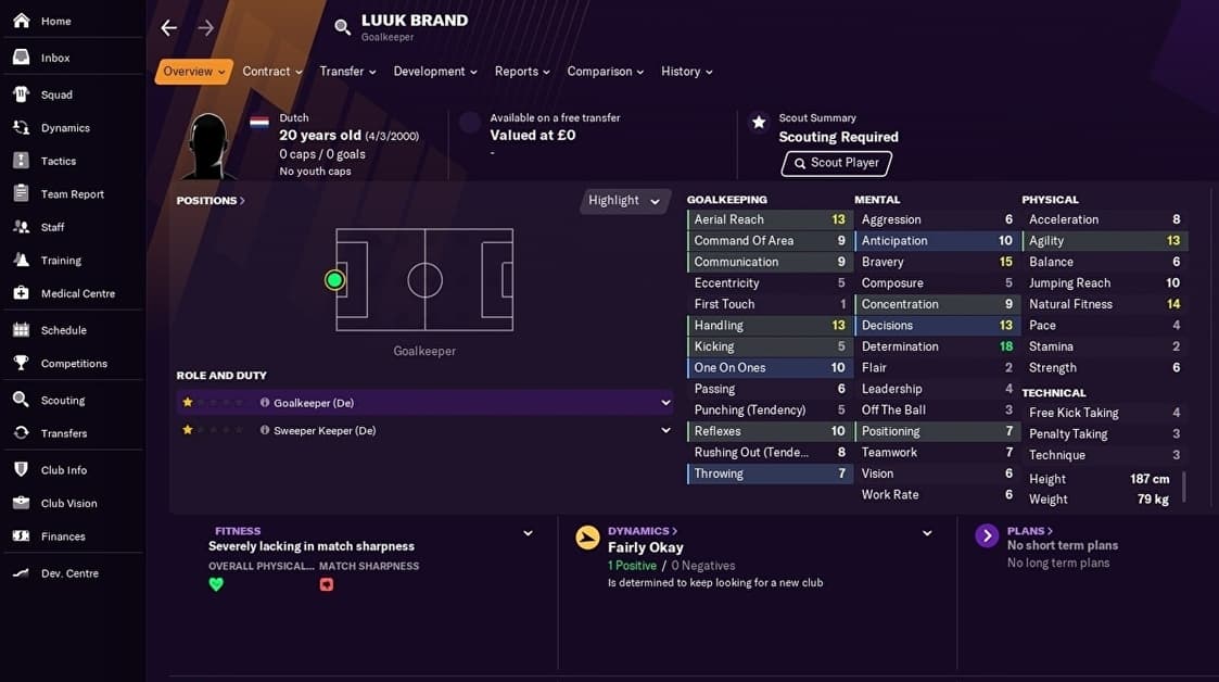 Football Manager 2021 Best Free Agents For Each Position