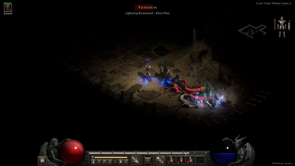 Diablo 2 Resurrected Claw Viper Temple Location Guide