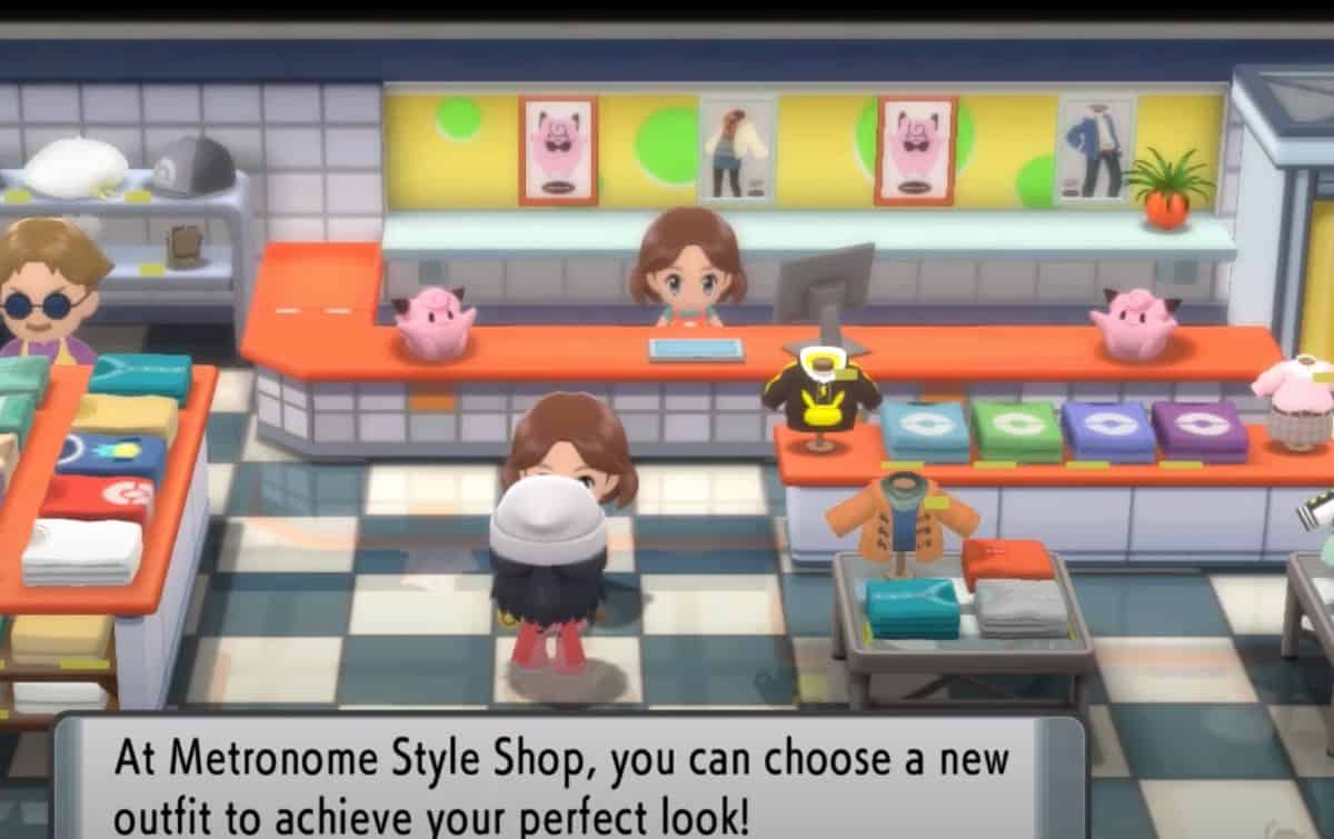 How to Change Clothes and Hairstyle in Pokemon BDSP