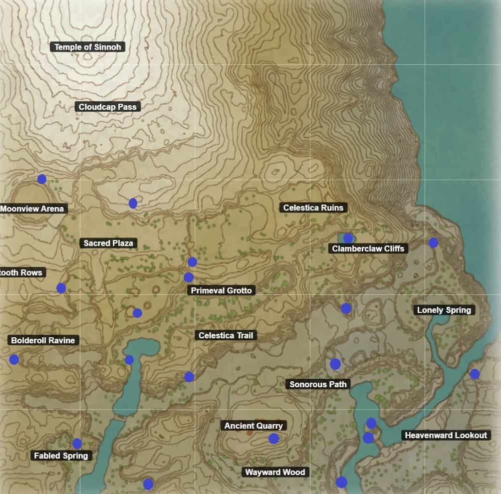 Coronet Highlands Wisp Locations