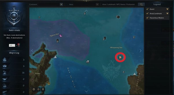Lost Ark Outlaw Island Location