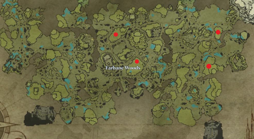 Farbane Woods Base Locations