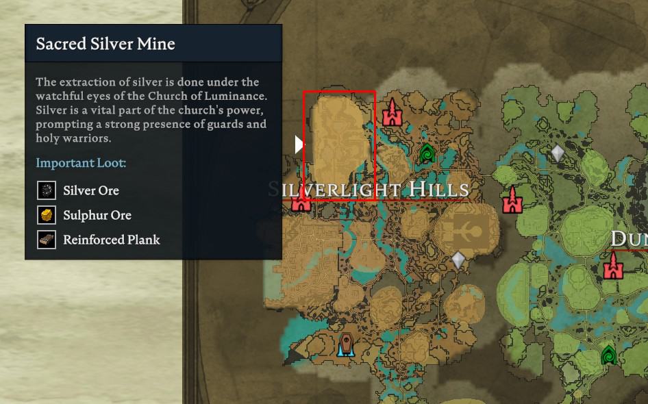 V Rising Sacred Silver Mine Location