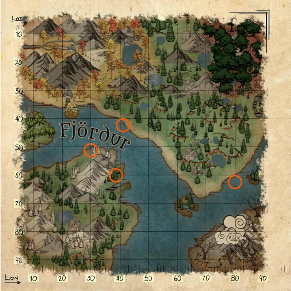 Ark Fjordur Metal Location Coordinates