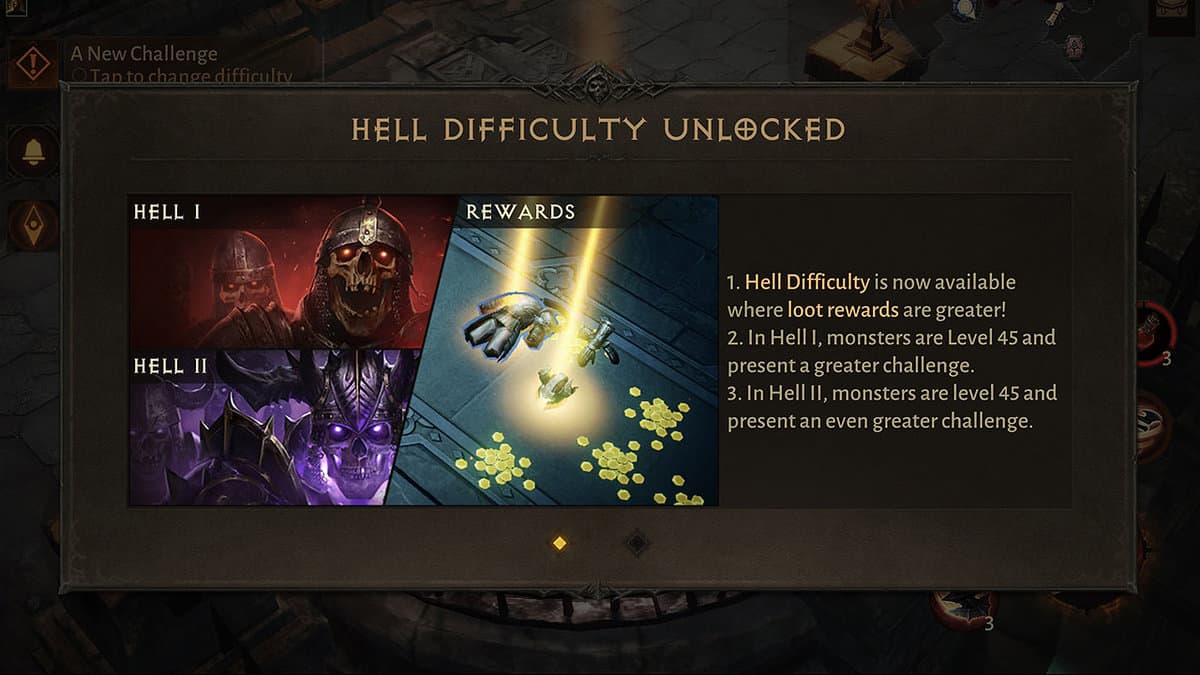 How To Change Difficulty in Diablo Immortal (Hell Difficulty Levels)