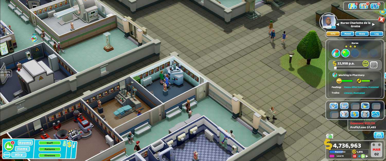 Two Point Hospital Rotting Hill Guide