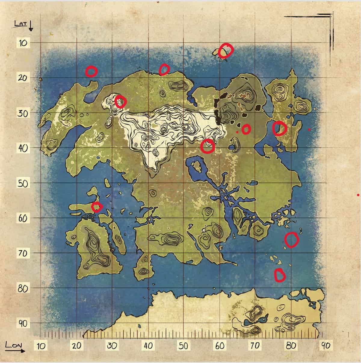 Best Base Locations in Ark Lost Island