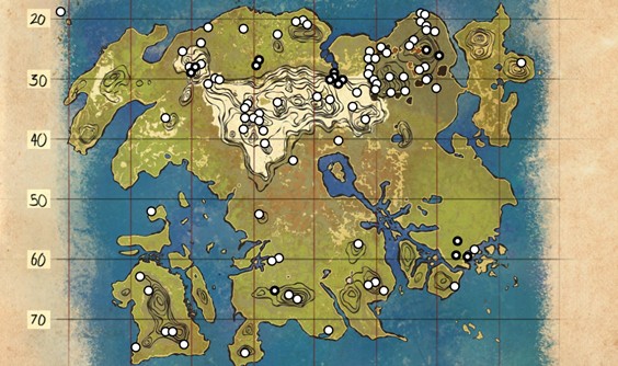 Ark lost Island Resource Map